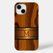 Maßgeschneidertes, modernes Cooles, trendiges Holz Case-Mate iPhone Hülle (Rückseite)