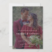 Maßgeschneidertes, modernes, diagonal gestreiftes einladung (Vorderseite)