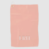 Maßgeschneidertes, modernes, einfaches Monogramm P Golfhandtuch (Vorderseite)