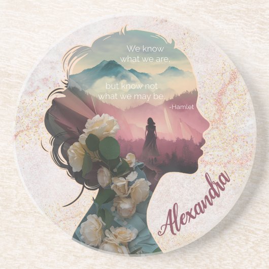 Maßgeschneidertes, modernes Eleganz, inspirierende Getränkeuntersetzer (Vorne)