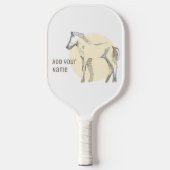 Maßgeschneidertes, modernes Foal Minimal Niedlich Pickleball Schläger (Vorderseite)