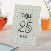 Maßgeschneidertes modernes goldfarbenes Blumenschi Sockelschild (In Situ)