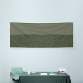 Maßgeschneidertes modernes, grünes Banner mit text (Messeveranstaltung)