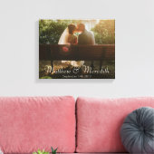 Maßgeschneidertes, modernes Hochzeitsfest oder Fot Leinwanddruck (Insitu (Wohnzimmer))