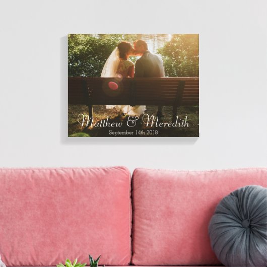 Maßgeschneidertes, modernes Hochzeitsfest oder Fot Leinwanddruck (Insitu (Wohnzimmer))