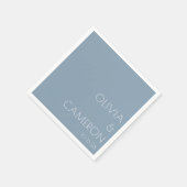 Maßgeschneidertes, modernes Hochzeitshilfen in mat Serviette (Ecke)