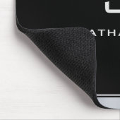 Maßgeschneidertes modernes Metallisches Silver Loo Mousepad (Ecke)