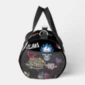 Maßgeschneidertes modernes Muster schwarz Duffle Bag (Rechts)