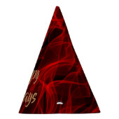 Maßgeschneidertes, modernes Neon Red Digital Muste Partyhütchen (Rechts)