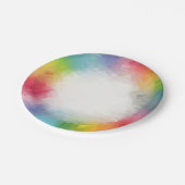 Maßgeschneidertes modernes Party Geburtstag Pappteller (Schrägansicht)