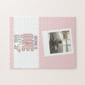 Maßgeschneidertes, modernes Rosa Albernes Gänsestü Puzzle (Horizontal)