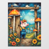 Maßgeschneidertes Molkenglas Fensteraufkleber (Blatt)