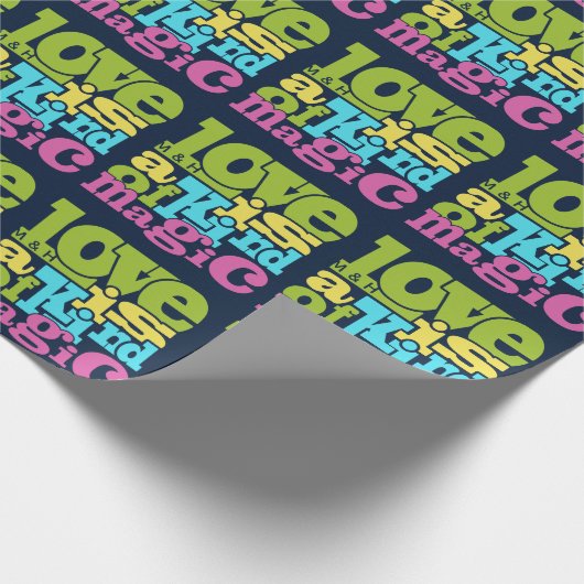 Maßgeschneidertes Mono-Packpapier für die magische Geschenkpapier (Ecke)