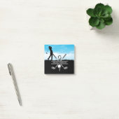 Maßgeschneidertes Monogramm-Design Post-it Klebezettel (Büro)