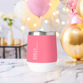 Maßgeschneidertes Monogramm, dramatisch rosa