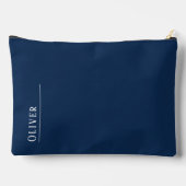 Maßgeschneidertes Monogramm, dunkelblau Zubehörtasche (Rückseite)