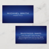 Maßgeschneidertes Monogramm Edelstahl-Stahlblech Visitenkarte (Vorne/Hinten)