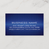 Maßgeschneidertes Monogramm Edelstahl-Stahlblech Visitenkarte (Rückseite)