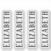 Maßgeschneidertes Monogramm, einfach modern Aufkleber (Vorderseite)