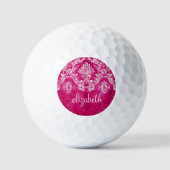Maßgeschneidertes Monogramm für das Muster der ros Golfball (Vorderseite)