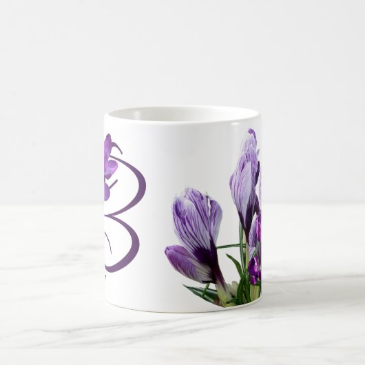Maßgeschneidertes Monogramm für den Namen der viol Kaffeetasse (Mittel)