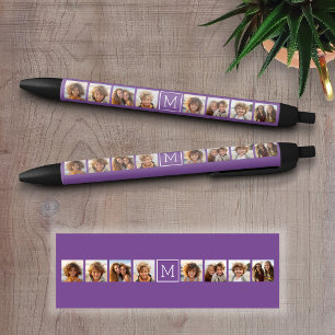 Maßgeschneidertes Monogramm für die Eggplant- un Kugelschreiber