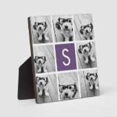 Maßgeschneidertes Monogramm für die Eggplant- und  Fotoplatte (Vorderseite)