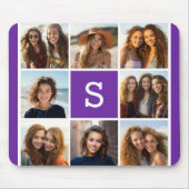 Maßgeschneidertes Monogramm für die Eggplant- und Mousepad (Vorne)