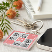 Maßgeschneidertes Monogramm für die Korallen- und  Schlüsselanhänger (Vorderseite rechts)