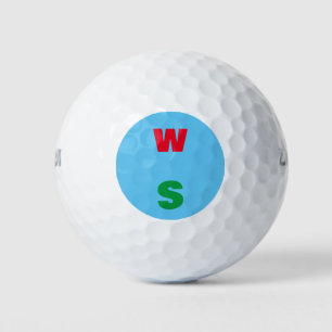 Maßgeschneidertes Monogramm für Ihren Namen Golfba Golfball