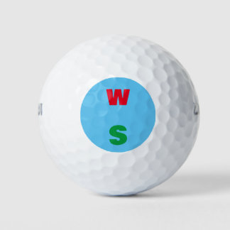 Maßgeschneidertes Monogramm für Ihren Namen Golfba Golfball