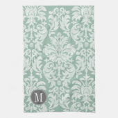 Maßgeschneidertes Monogramm für Mini- und Grau-Dam Handtuch (Vertikal)