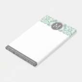 Maßgeschneidertes Monogramm für Mini- und Grau-Dam Post-it Klebezettel (angewinkelt)