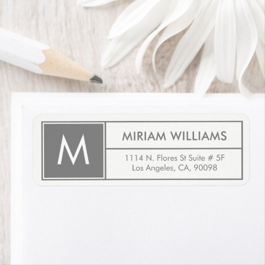 Maßgeschneidertes Monogramm für moderne geometrisc (Insitu)