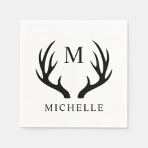 Maßgeschneidertes Monogramm für Weißhirsche und Sc