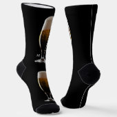Maßgeschneidertes Monogramm Glas Bier Socken (Gewinkelt)