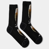 Maßgeschneidertes Monogramm Glas Bier Socken (Rechts)