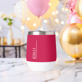 Maßgeschneidertes Monogramm, Kirschrosa