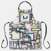 Maßgeschneidertes Monogramm mit geometrischer Geom Schürze (Vorderseite)