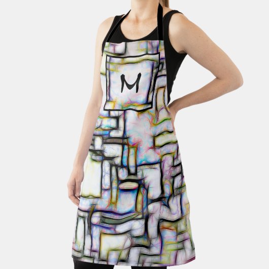 Maßgeschneidertes Monogramm mit geometrischer Geom Schürze (InSitu)