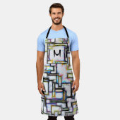 Maßgeschneidertes Monogramm mit geometrischer Geom Schürze (Getragen)