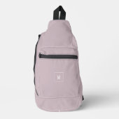 Maßgeschneidertes Monogramm, modern maul Crossbody Bag (Vorderseite)