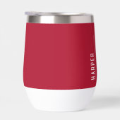 Maßgeschneidertes Monogramm, modern rot (Rechts)