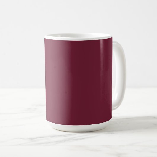 Maßgeschneidertes Monogramm, moderne Bordeaux Kaffeetasse (VorderseiteRechts)