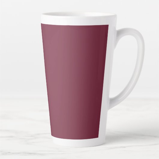 Maßgeschneidertes Monogramm, moderne Bordeaux Milchtasse (Rechts)