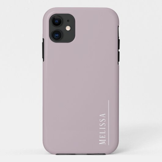 Maßgeschneidertes Monogramm, moderne Maul-Farbe Case-Mate iPhone Hülle (Rückseite)