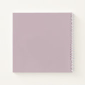 Maßgeschneidertes Monogramm, moderne Maul-Farbe Notizblock (Rückseite)