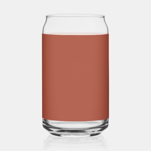 Maßgeschneidertes Monogramm, moderne Terrakotta-Fa Dosenglas (Rückseite)