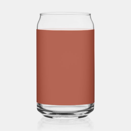 Maßgeschneidertes Monogramm, moderne Terrakotta-Fa Dosenglas (Links)