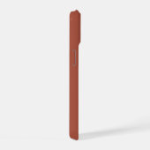 Maßgeschneidertes Monogramm, moderne Terrakotta-Fa iPhone 15 Hülle (Rechte Seite)